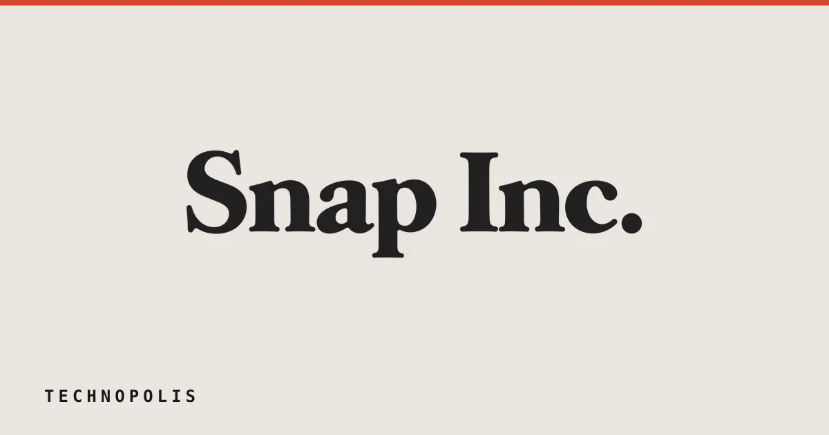 Snap Inc. company wordmark logo in dark uppercase letters.