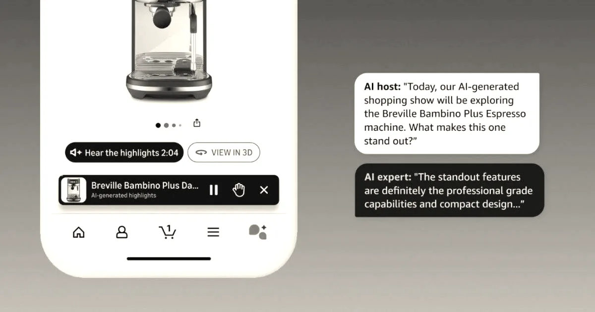 Amazon adds conversational AI Q&A to product pages