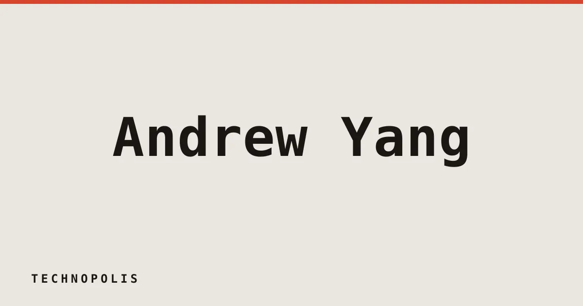 Andrew Yang bets on startups that lower the cost of living