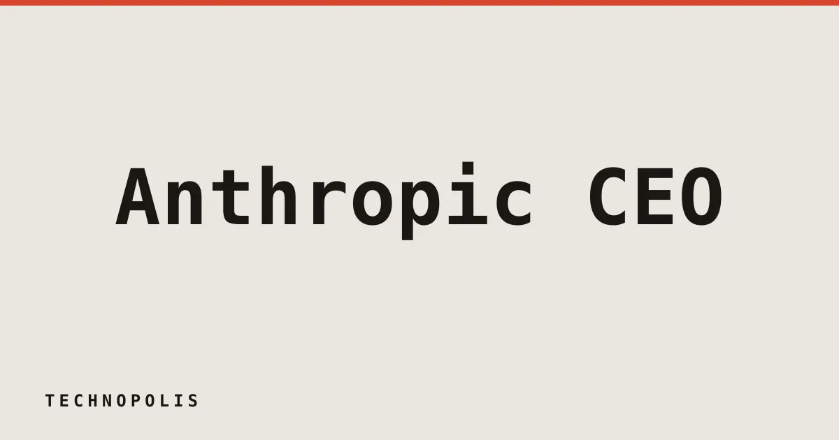 Anthropic CEO criticizes Nvidia over China chip exports