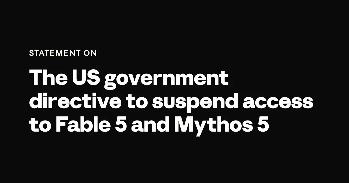 Anthropic shuts down AI models after U.S. government order