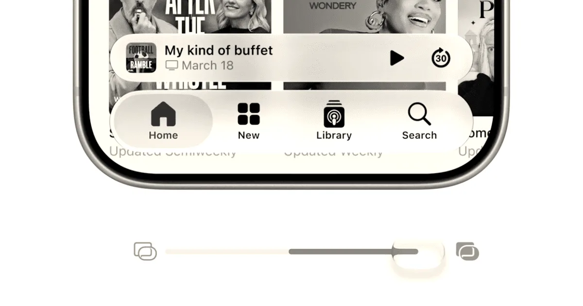 Apple updates Liquid Glass design with new user controls