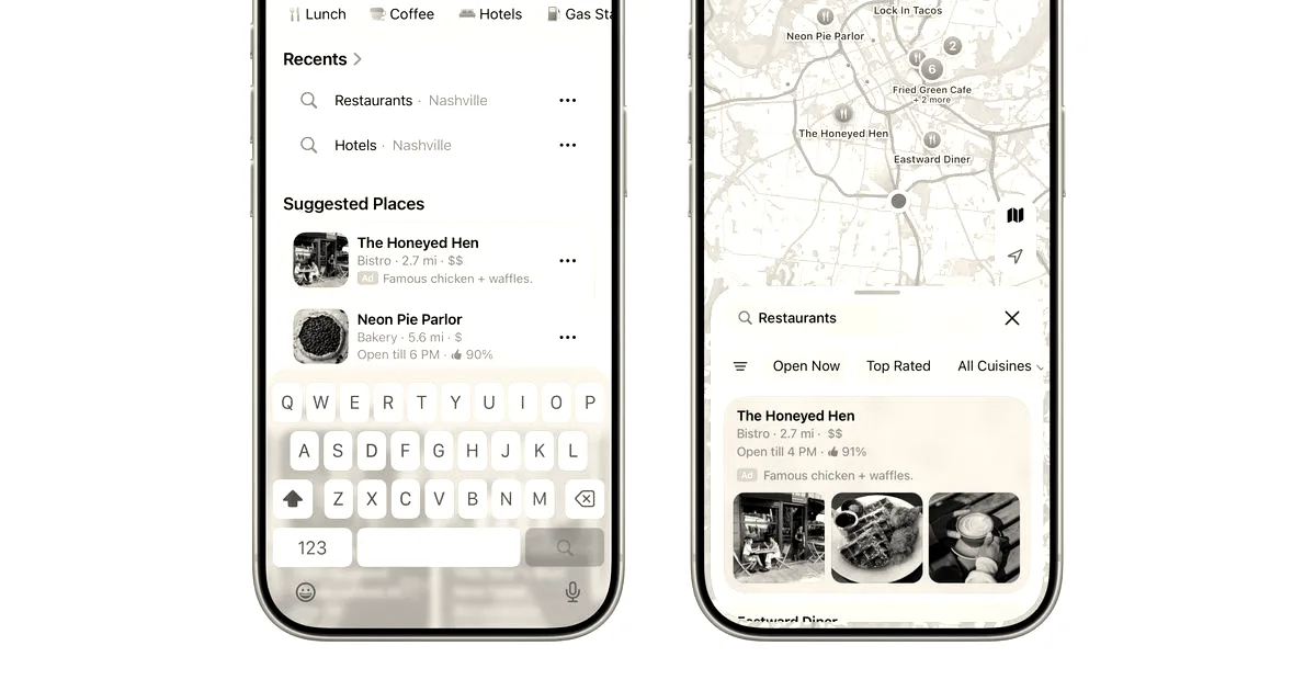 Apple brings ads to Maps and consolidates business tools