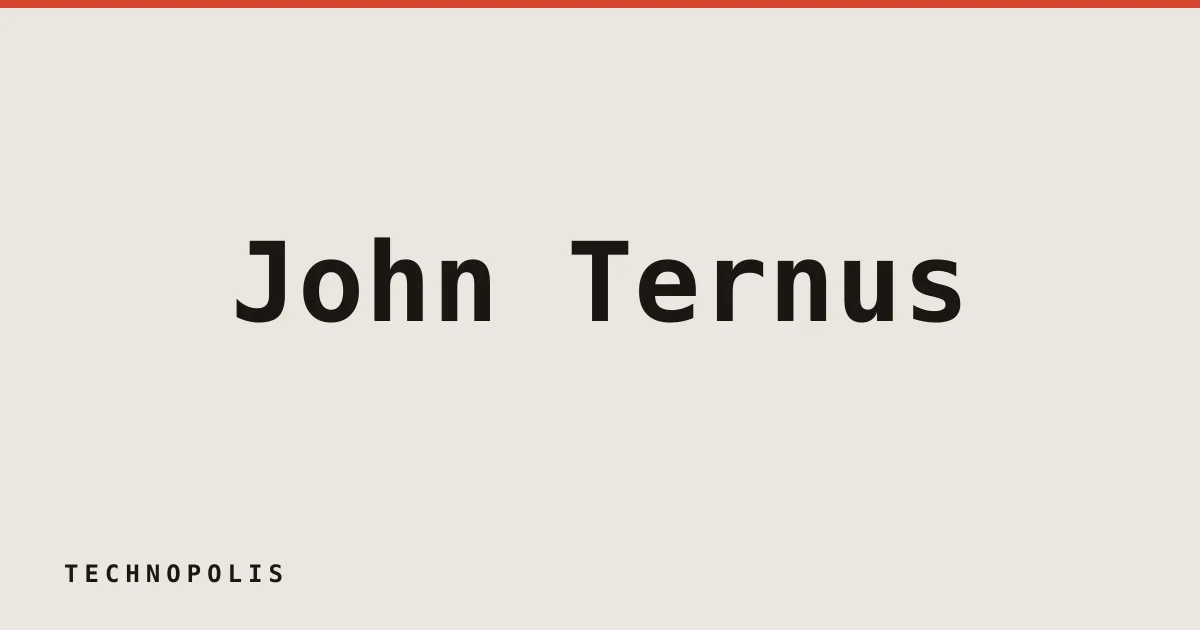 John Ternus faces a complex transition as Apple's new CEO