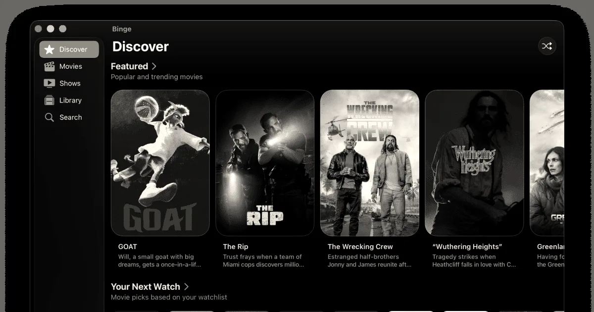 Binge launches as a movie tracker with jump scare warnings