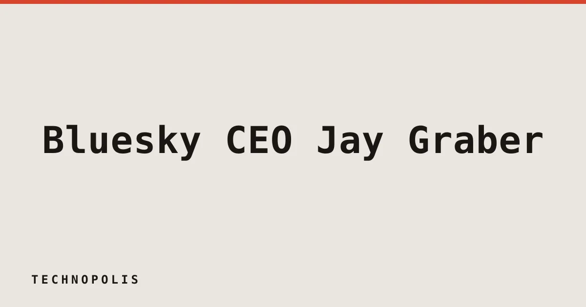 Bluesky CEO Jay Graber steps down, names interim successor
