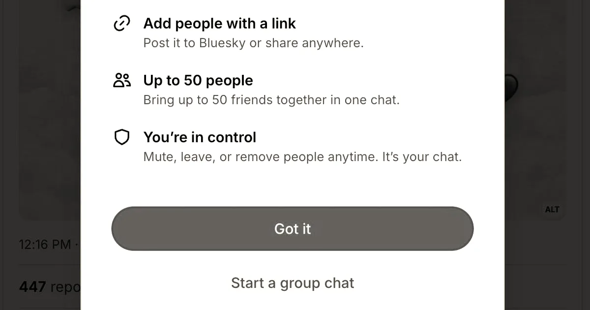 Bluesky adds group chats as it pivots toward community focus