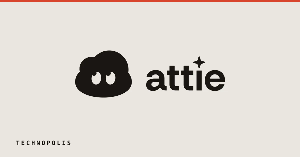 The white logo for Attie, featuring a cloud with eyes and a star, against a solid purple background.