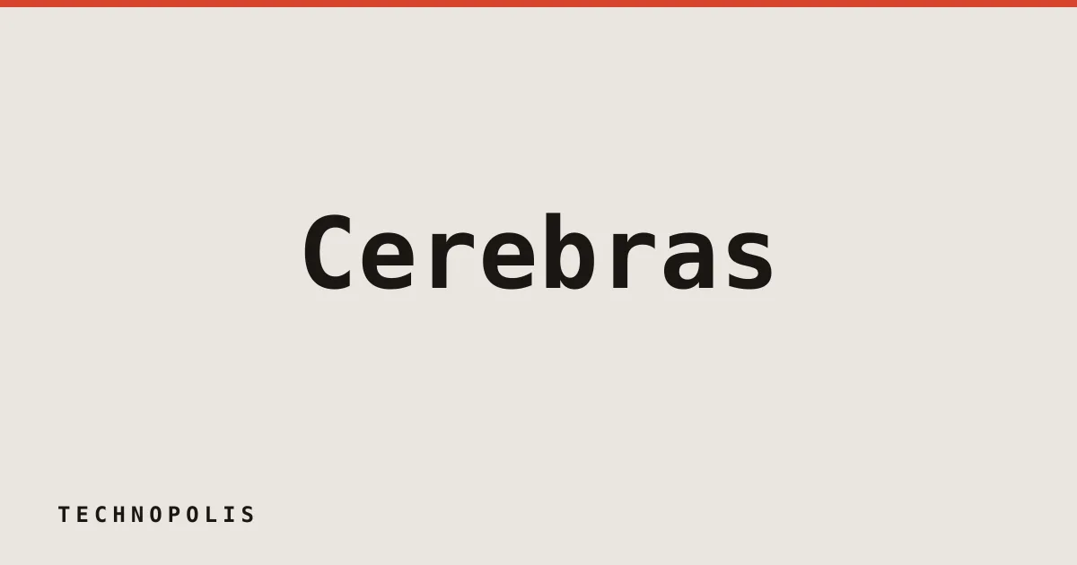 Cerebras shares drop nearly 20% after earnings report
