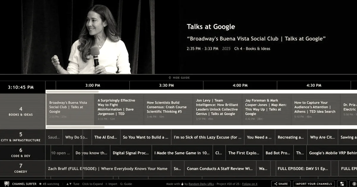 Channel Surfer brings retro TV guide experience to YouTube