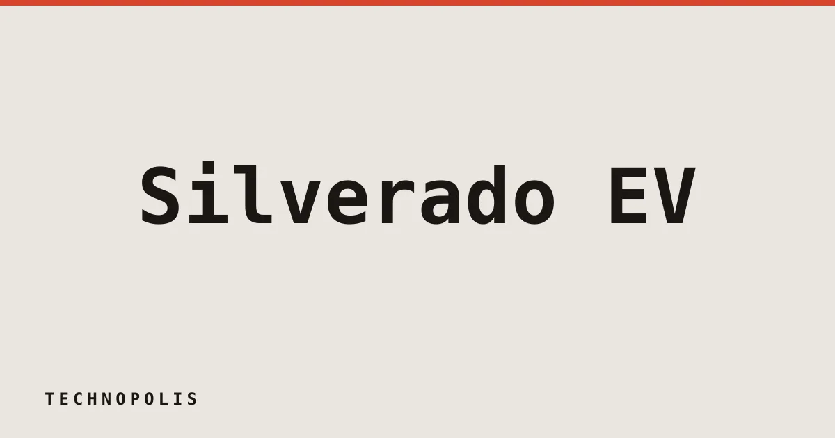 Silverado EV struggles to gain traction in the U.S. and Canada