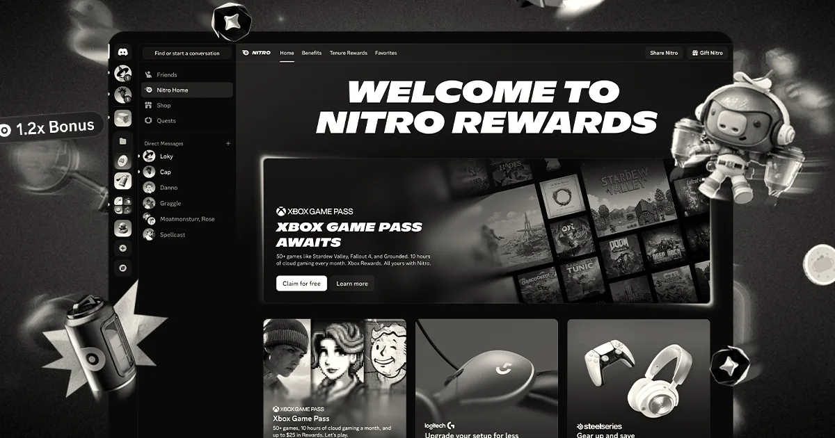 Discord launches Nitro Rewards for premium subscribers