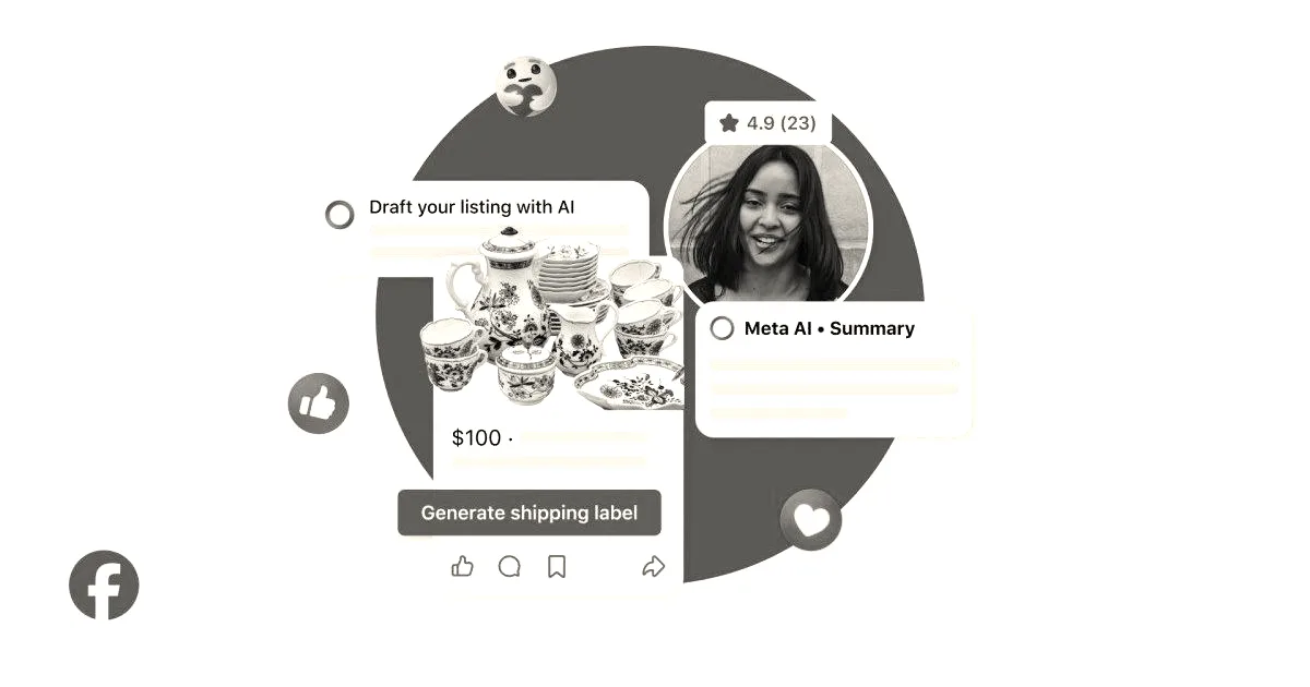 Facebook Marketplace adds Meta AI for automated seller tools