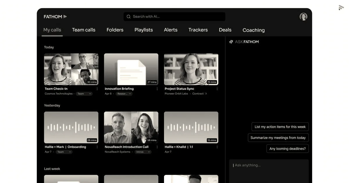 Fathom launches bot-less meeting mode to reduce call overcrowding