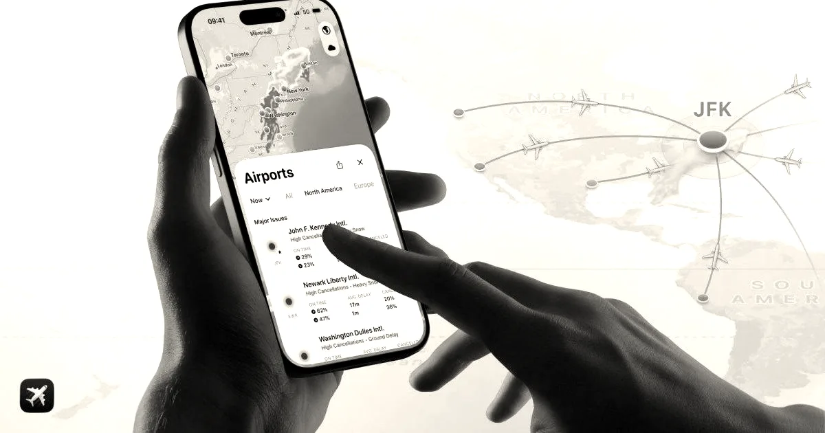Flighty launches tool to track airport disruptions across the world