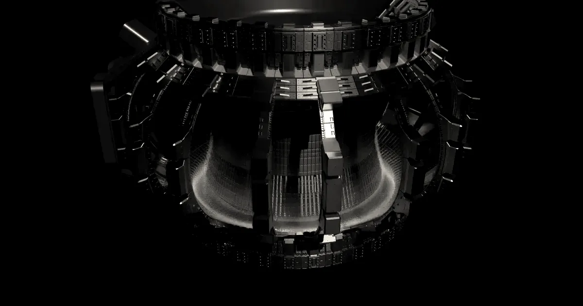 An illustration shows a digital twin of the Sparc fusion reactor