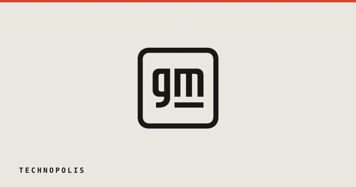 The General Motors logo featuring lowercase letters 'g' and 'm' in white inside a rounded square on a blue background.