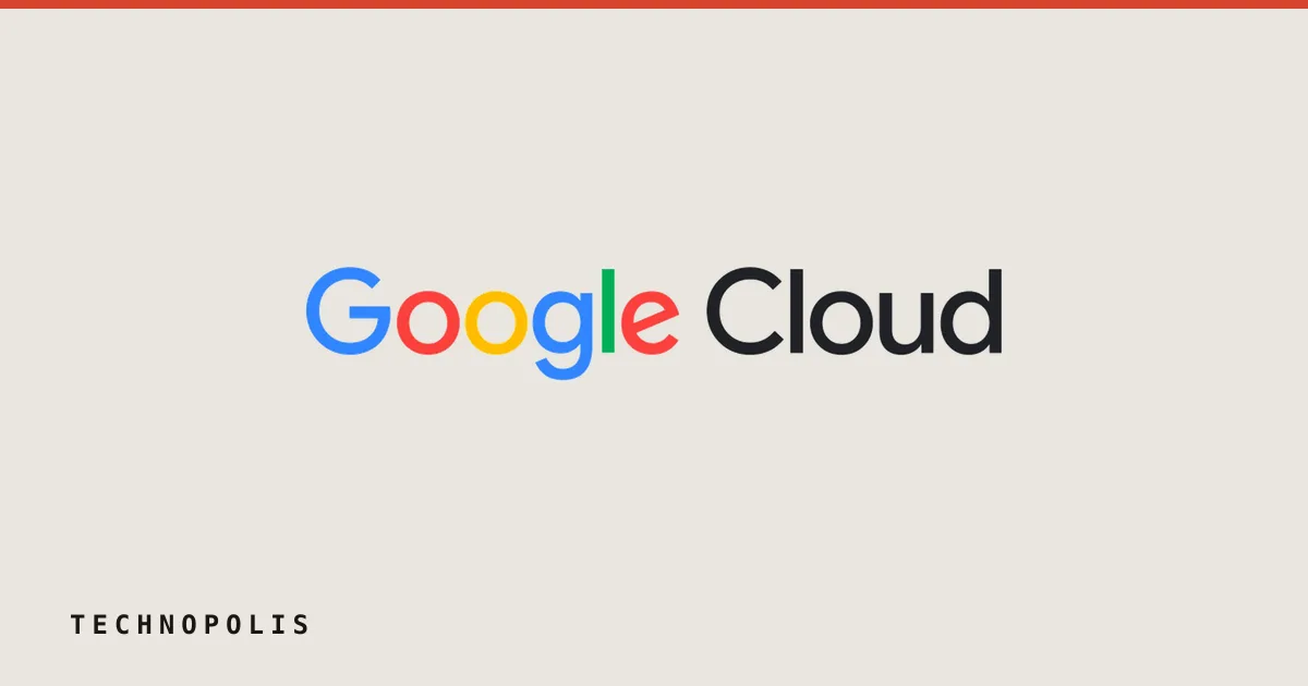 The official Google Cloud logo centered on a clean white background.