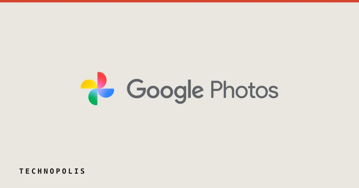 The Google Photos wordmark featuring the multicolored pinwheel logo beside dark gray text on a black background.