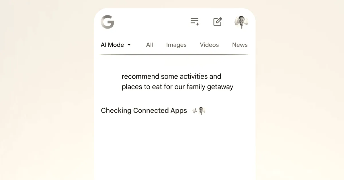 Google’s AI Mode now accesses Gmail and Photos for users