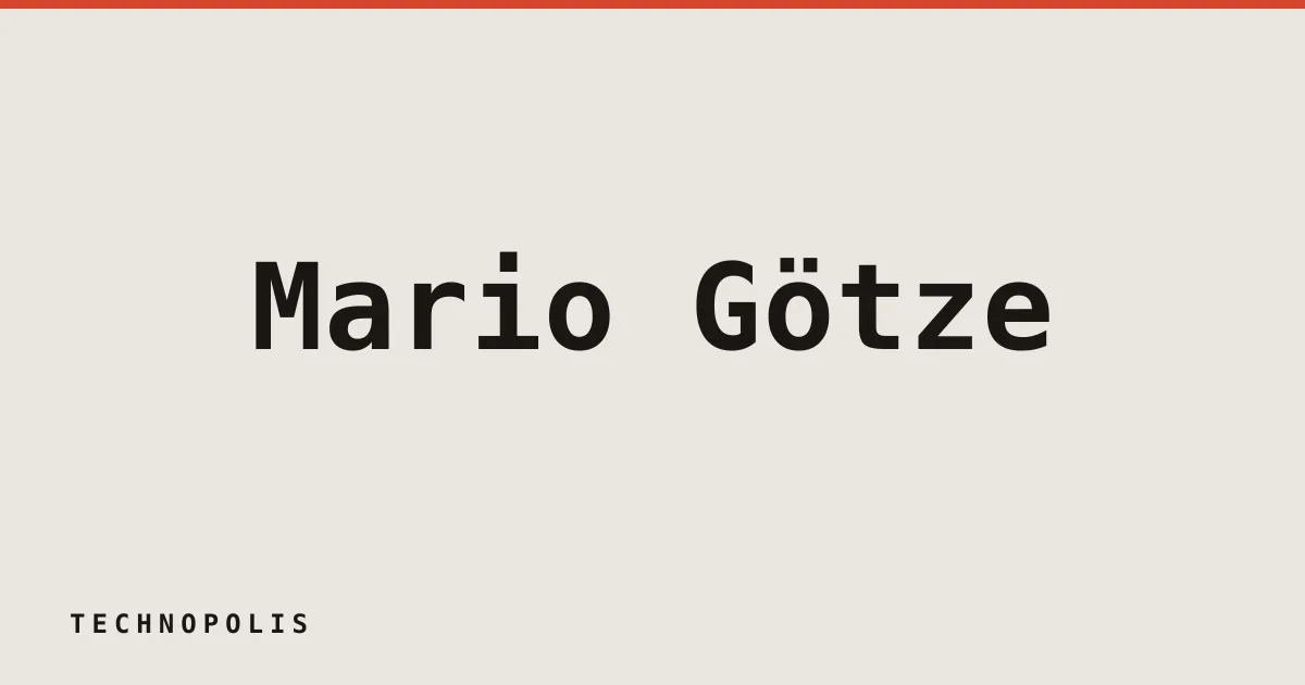 Mario Götze builds a parallel career as an angel investor