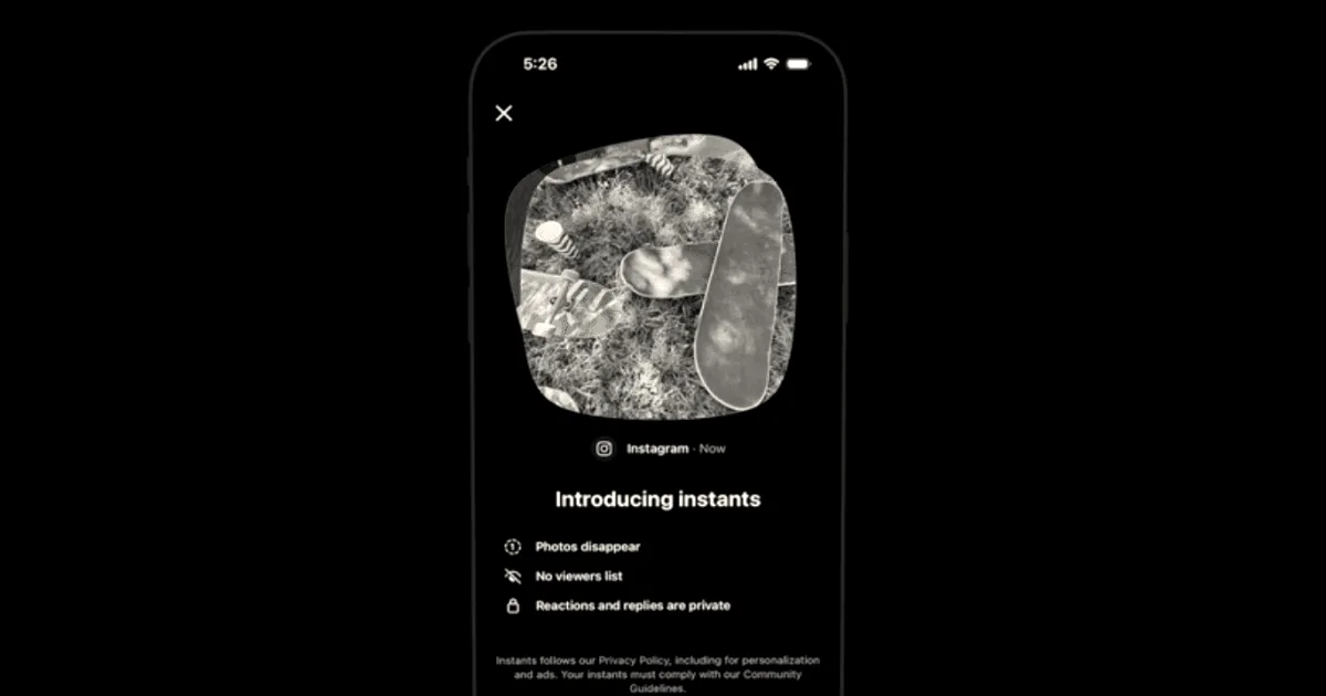 Instagram launches Instants for disappearing photo sharing