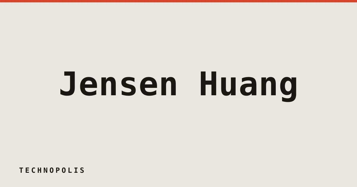 Jensen Huang took a call from Trump, and showed off something else, too