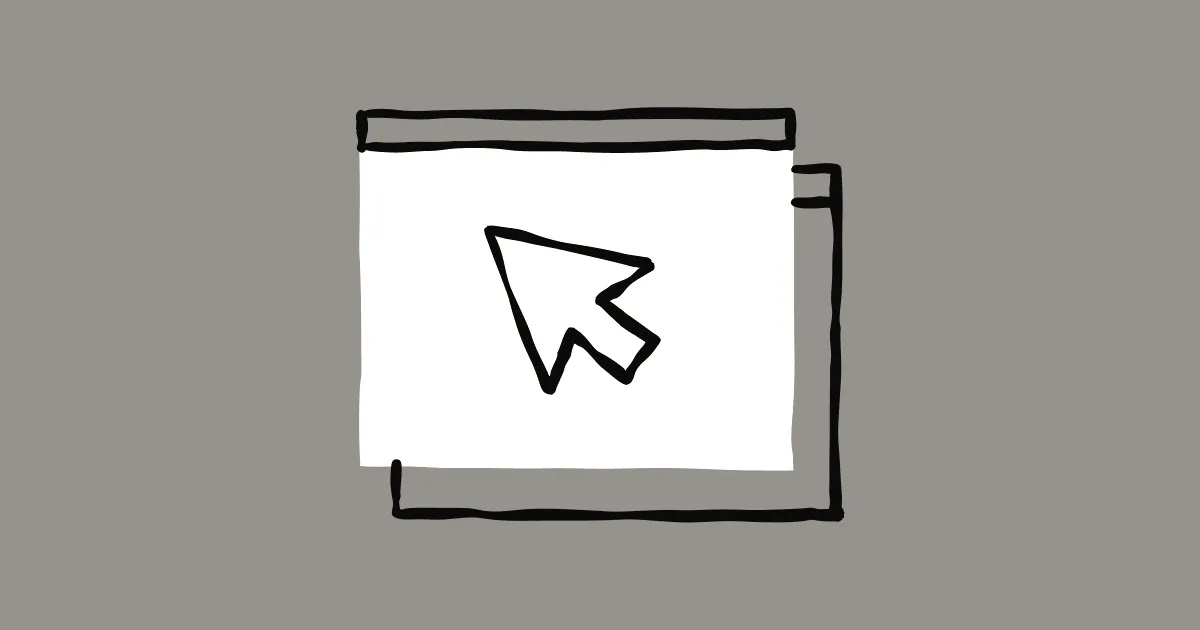 An illustrated browser window showing a cursor and Anthropic branding.