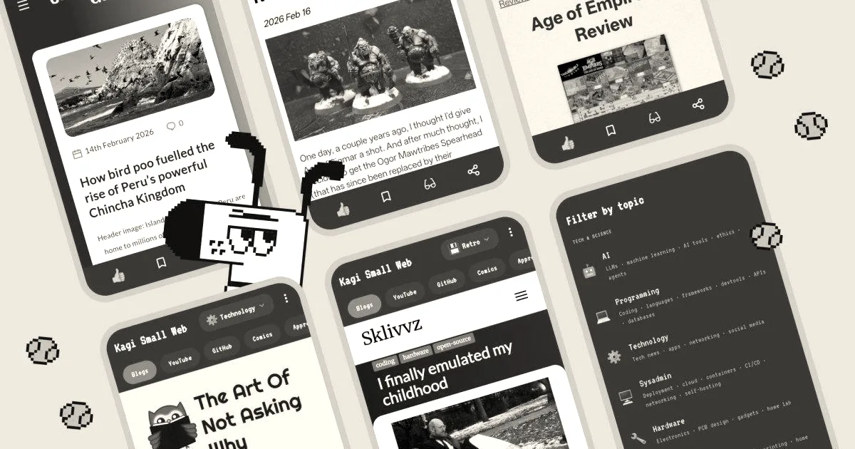 Kagi brings its human-curated 'Small Web' to mobile devices