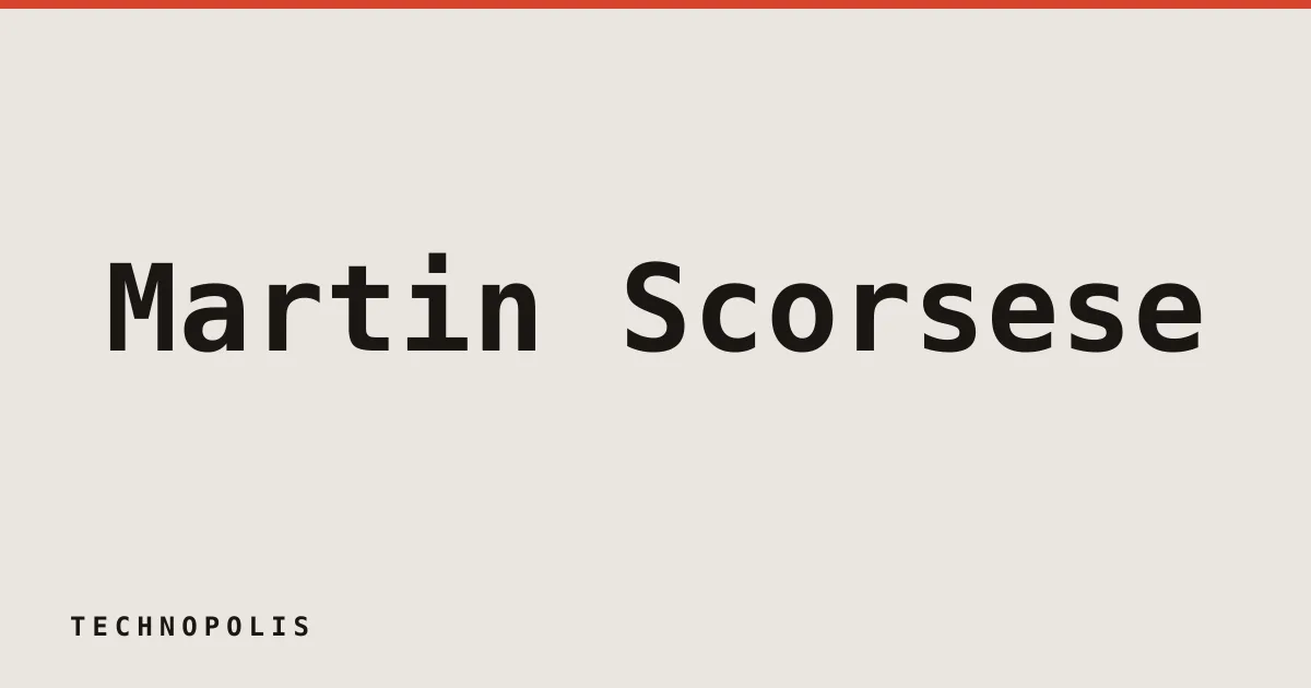 Martin Scorsese joins AI startup Black Forest Labs as adviser