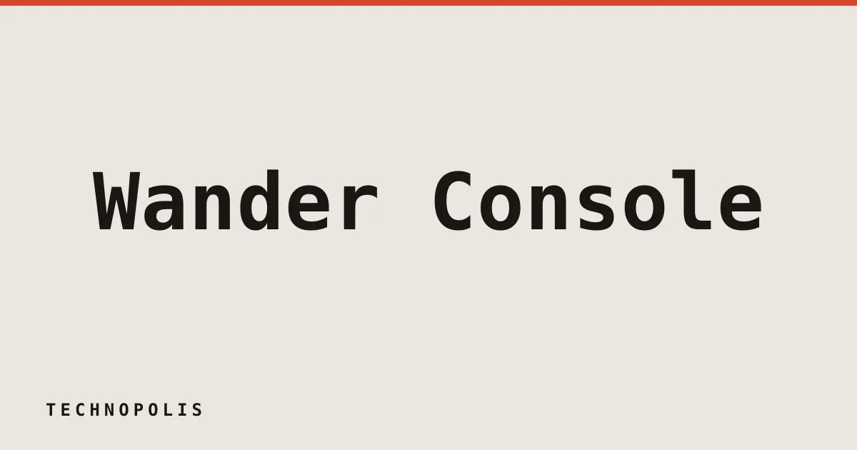 Wander Console offers a new way to explore the indie web