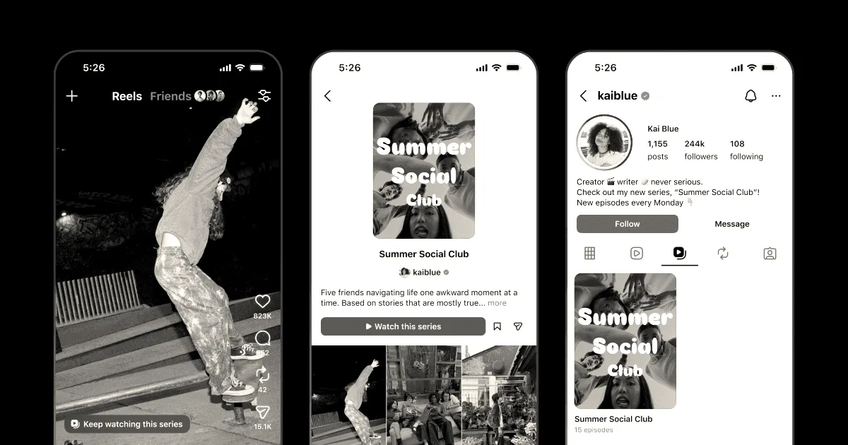 Meta tests new Series feature for Reels on Instagram and Facebook