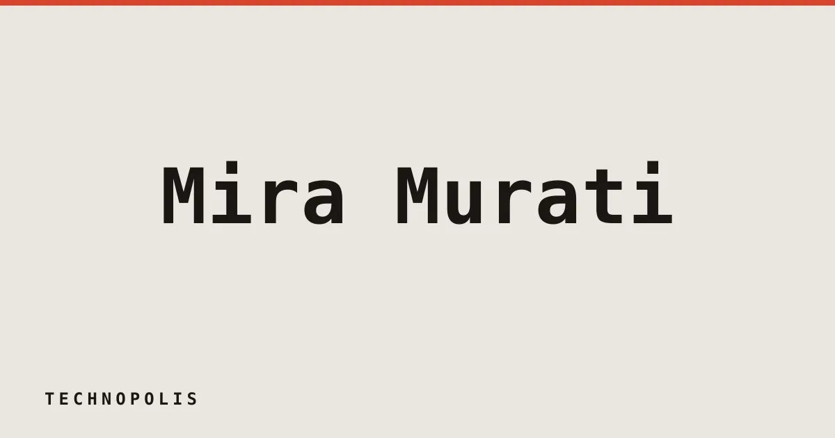Mira Murati breaks silence on Thinking Machines Lab and AI governance
