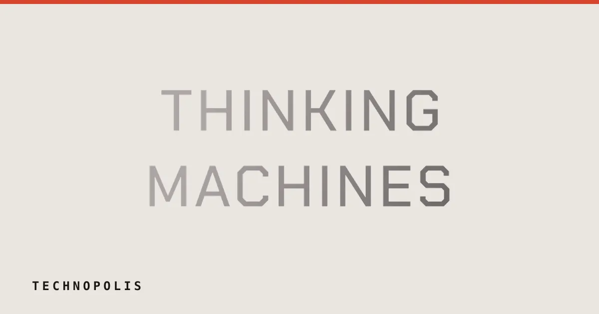 Thinking Machines logo wordmark in gray text on a white background