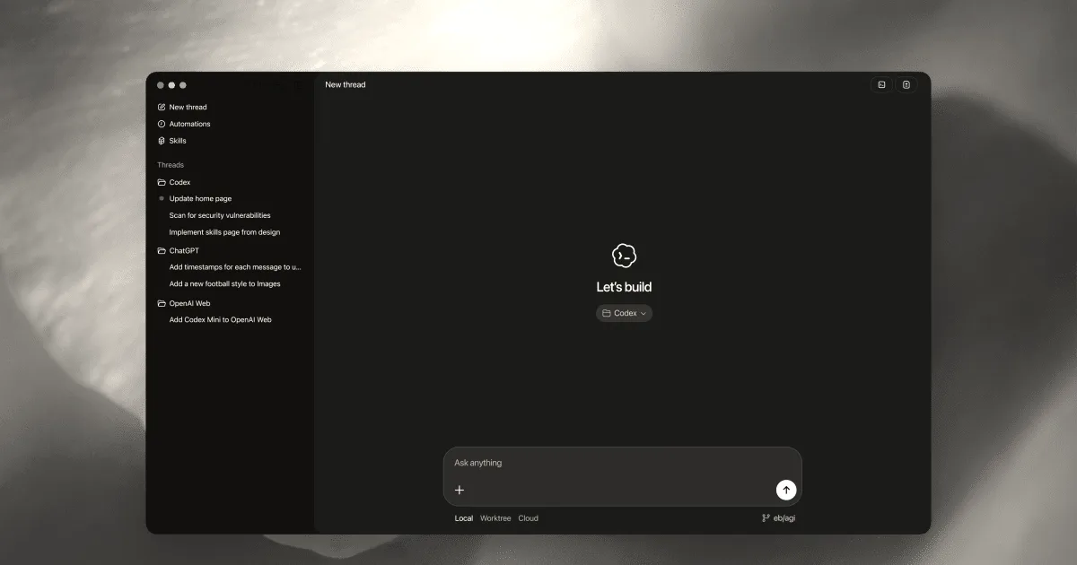 OpenAI launches macOS app for agentic coding