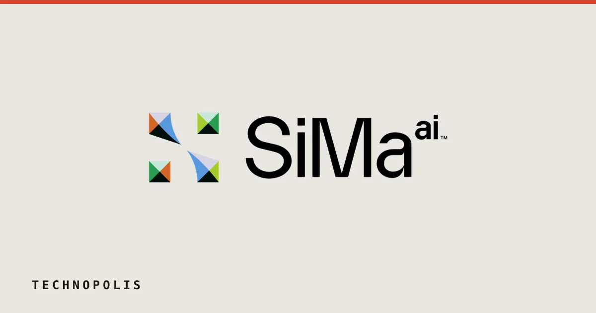 SiMa.ai company logo with stylized colorful squares on a clean white background