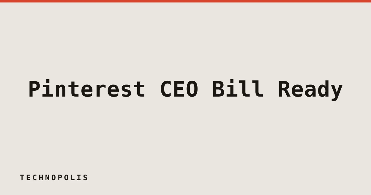 Pinterest CEO Bill Ready urges governments to restrict youth access