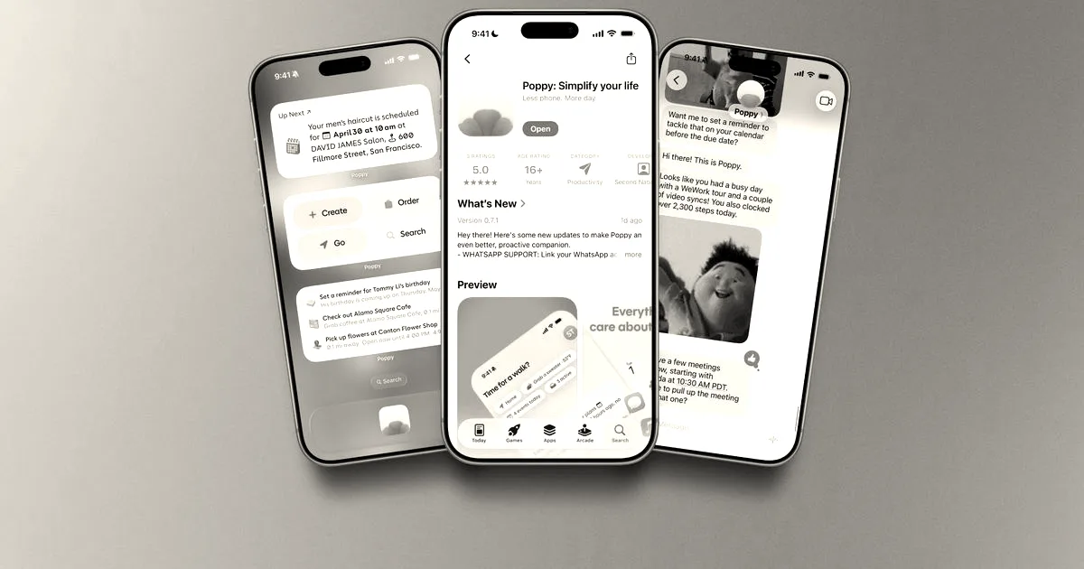 Poppy debuts proactive AI app with $1.25M in funding