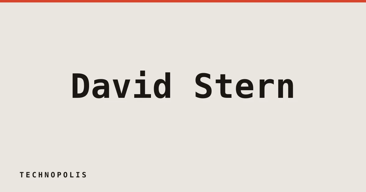 David Stern pitched Jeffrey Epstein on EV startup investments