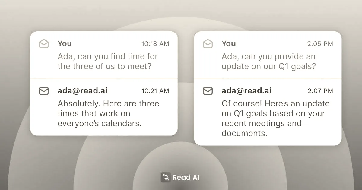 Read AI launches Ada, an email-based AI assistant
