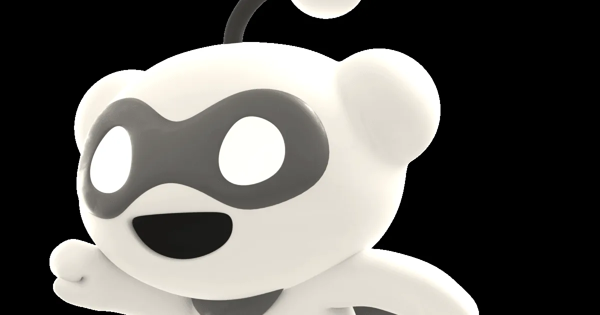 Reddit mascot Snoo depicted as a superhero flying with a red mask and cape