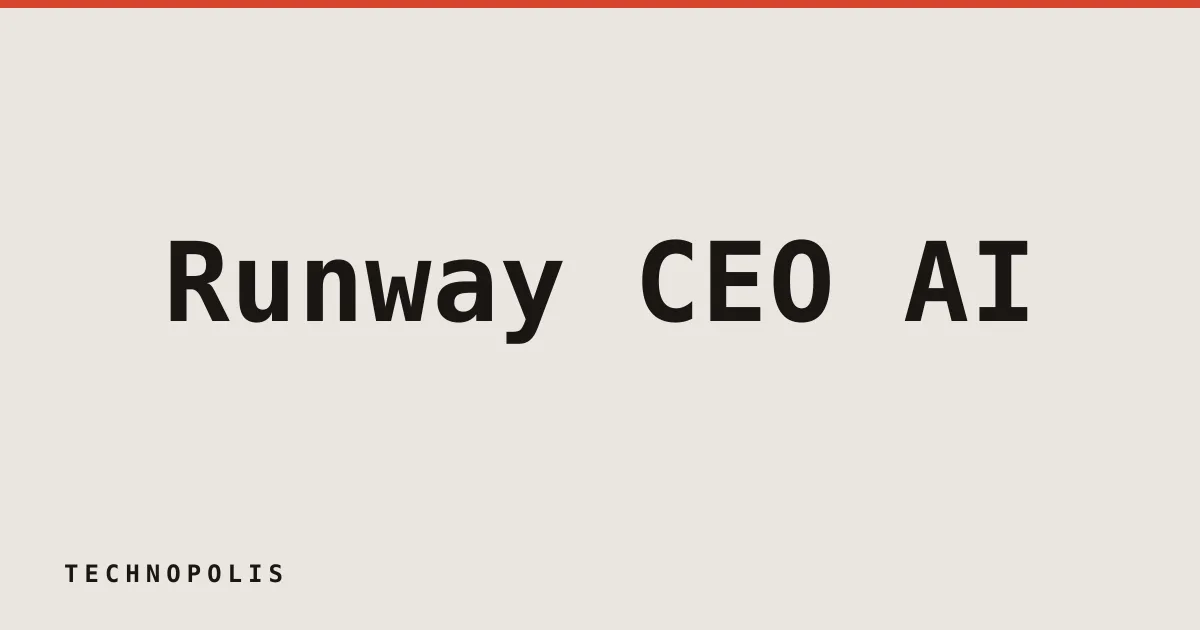 Runway CEO: AI could help Hollywood produce 50 films for $100M