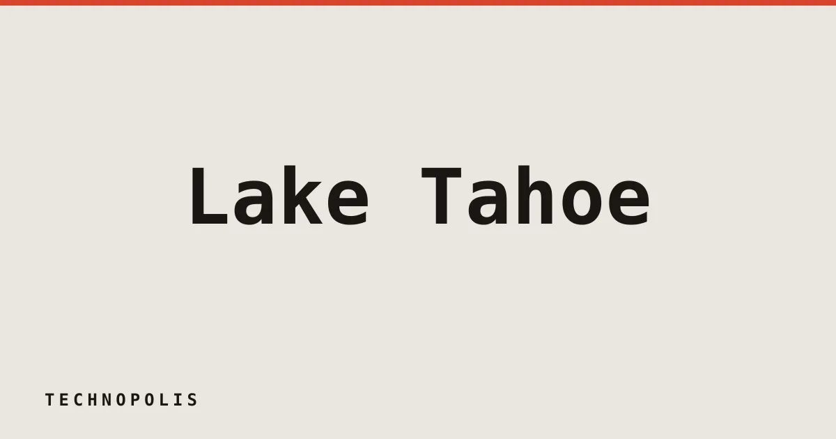 Lake Tahoe faces energy crisis as data centers strain grid