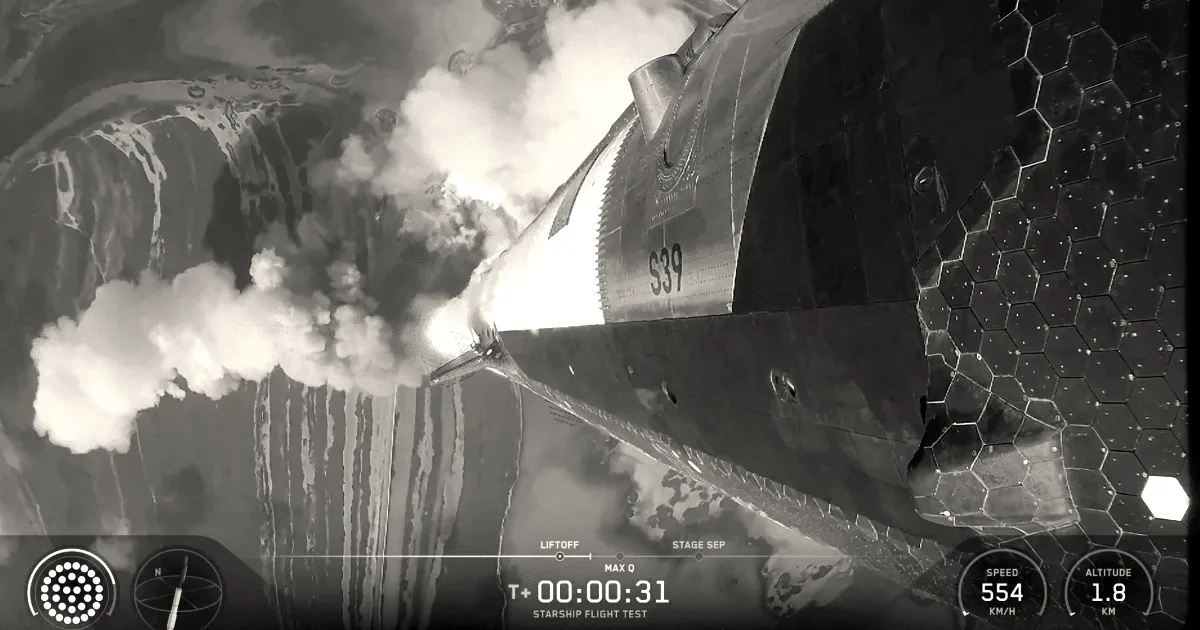 SpaceX launches Starship V3, but loses booster on return