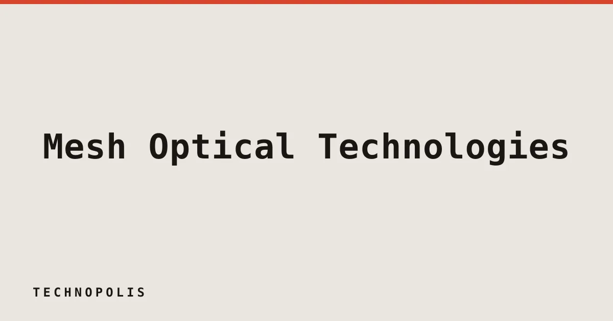 Mesh Optical Technologies raises $50M for AI data center hardware