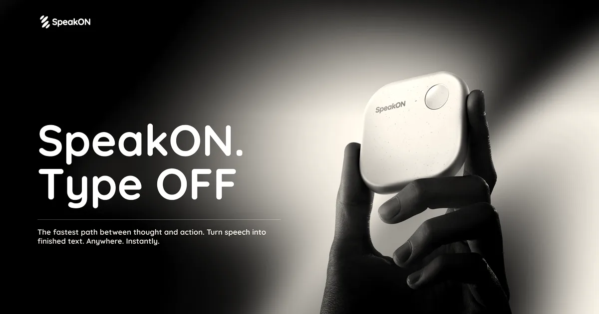 SpeakON launches MagSafe dictation device for $129