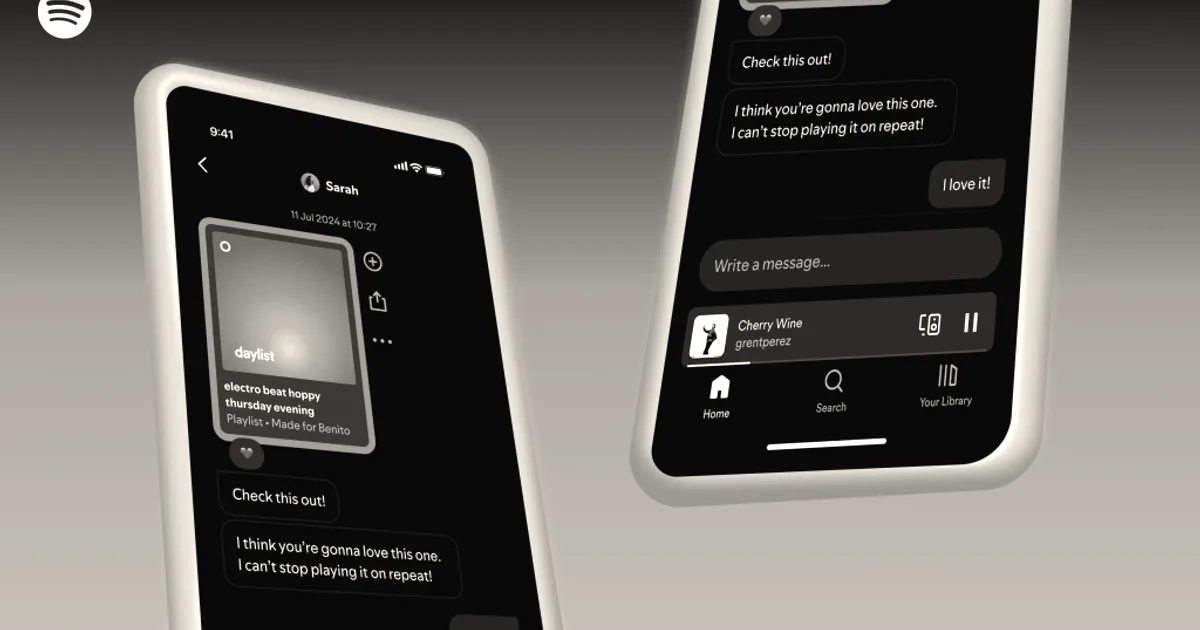 Spotify adds group chats for sharing content with up to 10 people