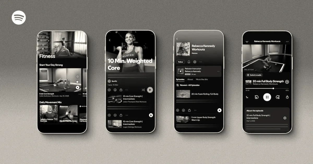 Spotify launches new fitness hub with Peloton content
