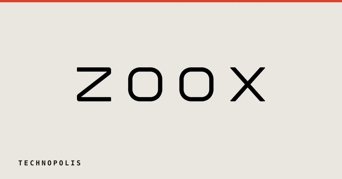 Zoox corporate logo centered on a plain white background.