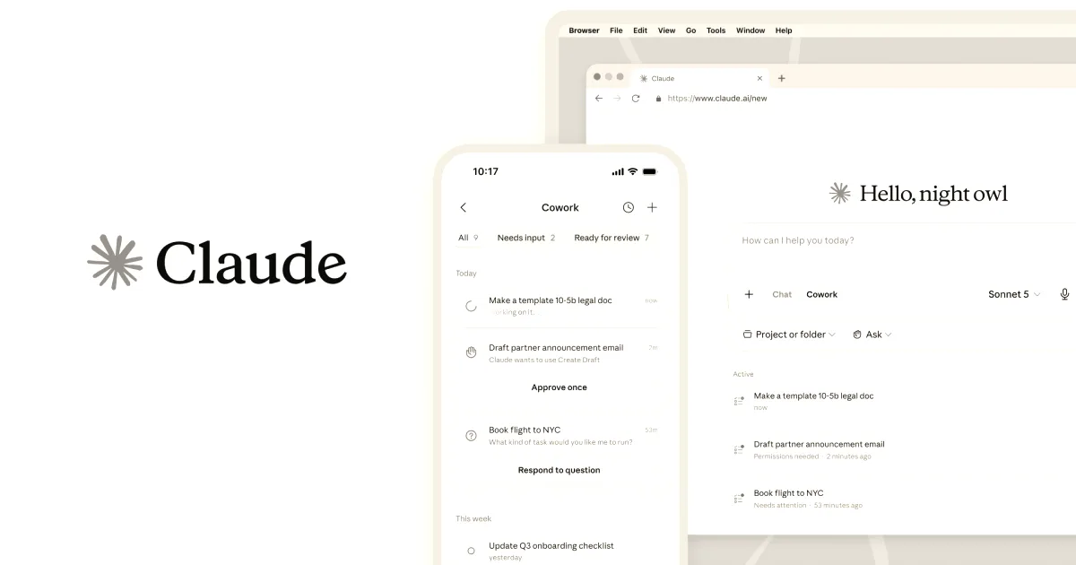 Anthropic expands Claude Cowork to web and mobile